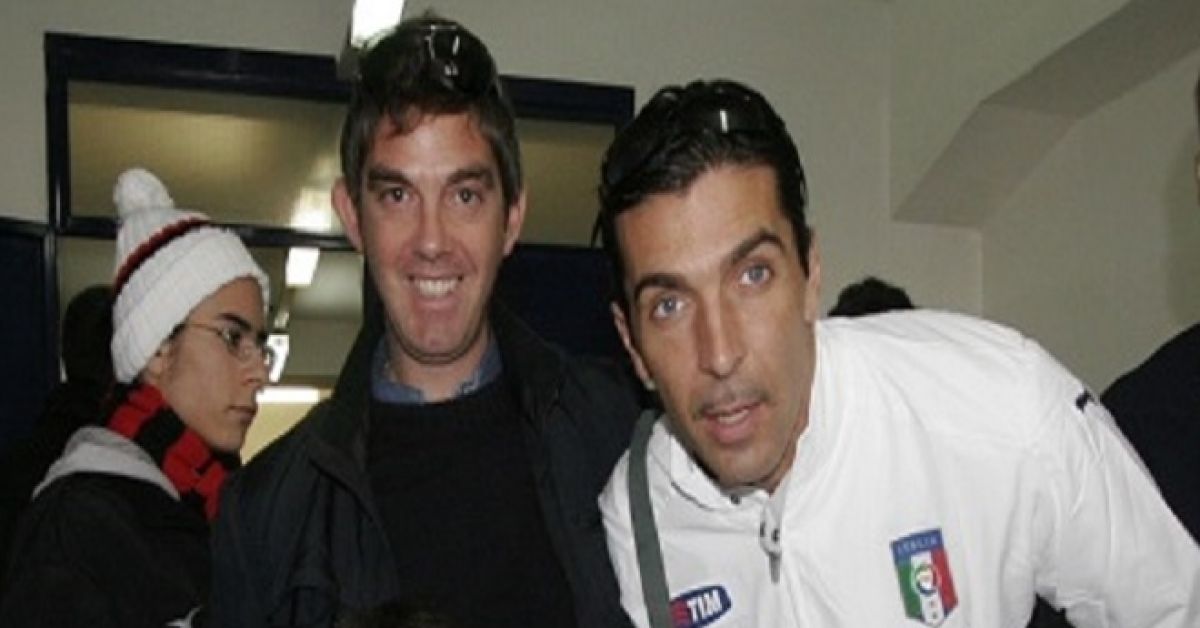 Massimo Vernacotola a fianco di Gianluigi Buffon