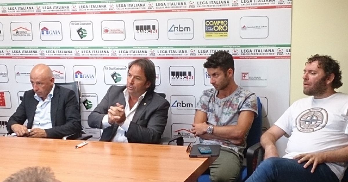 conferenza stampa durante la presentazione di Mario Pacilli, 27 anni