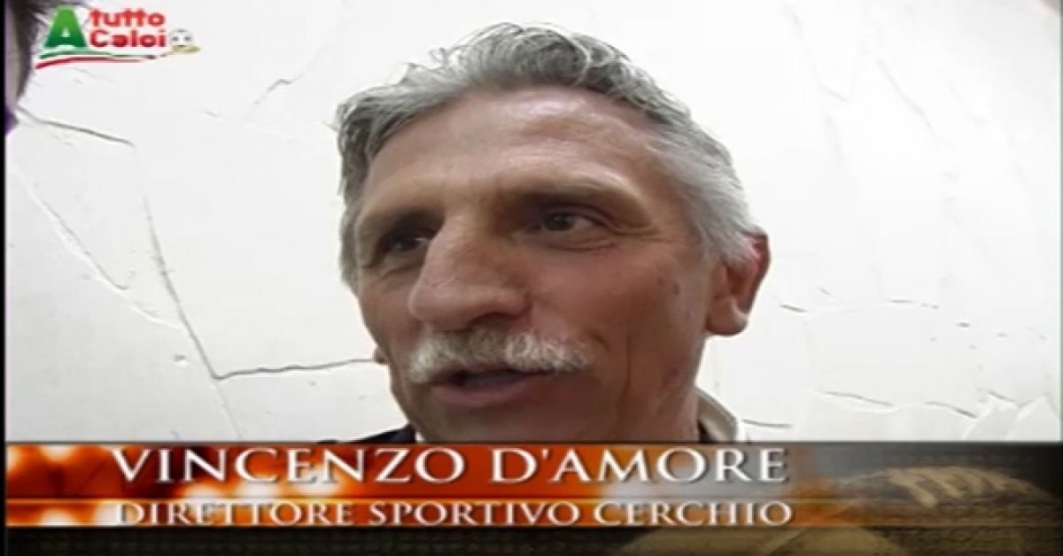 Promozione A. D'Amore 20 anni nel calcio, dirigente del Cerchio, premiato dalla FIGC
