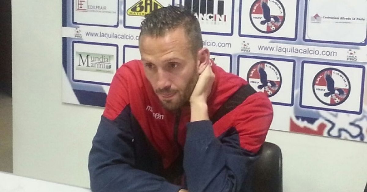 Marco Pomante, il capitano dell'Aquila Calcio
