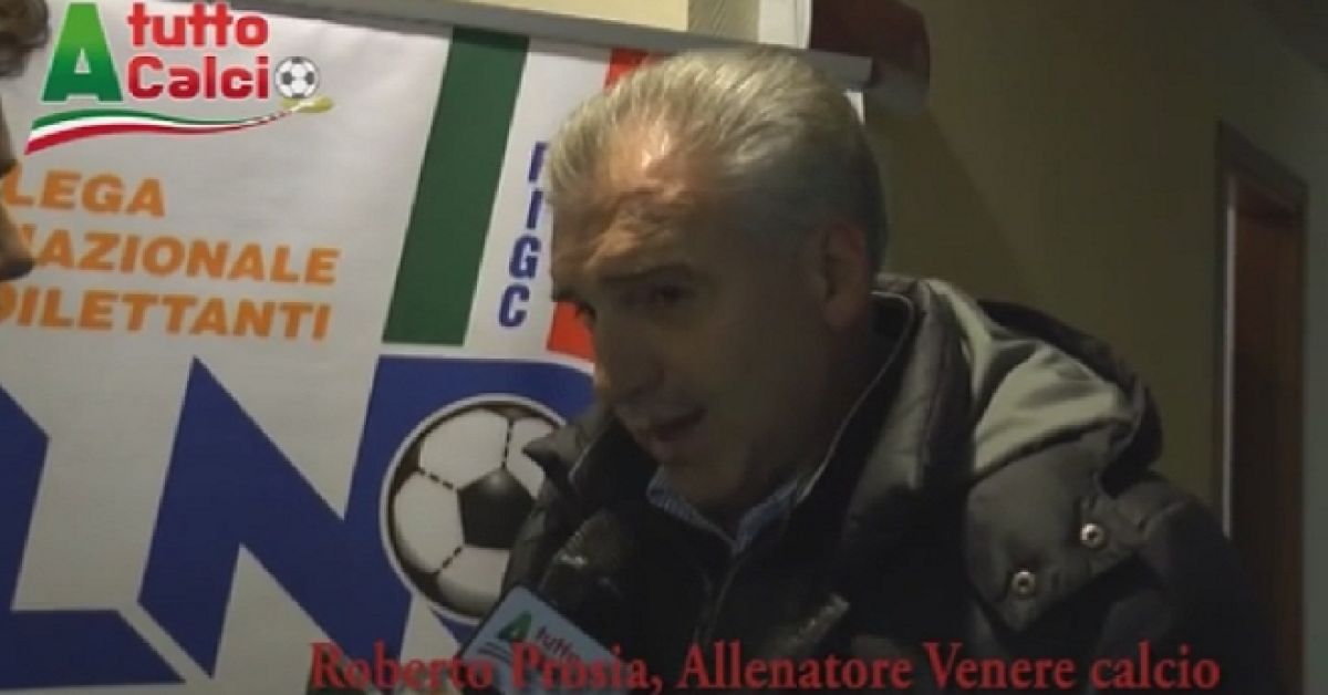 Roberto Prosia, allenatore del Venere calcio