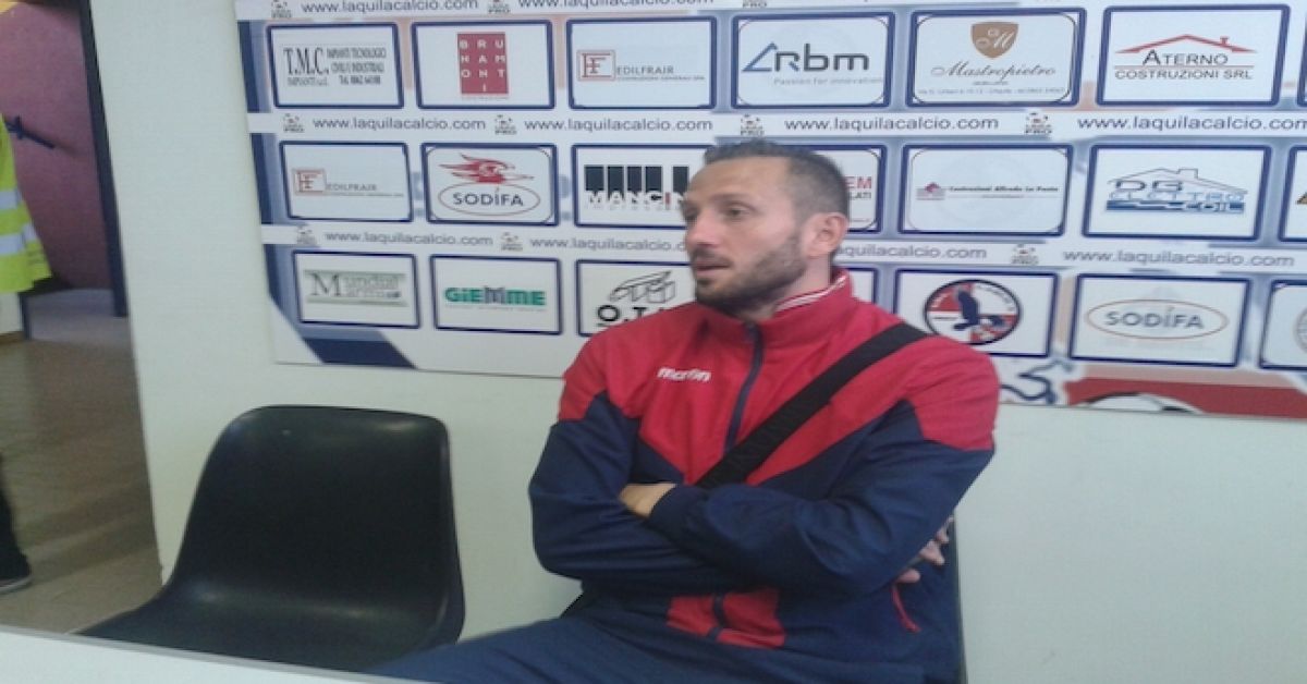 Marco Pomante, capitano dell'Aquila Calcio