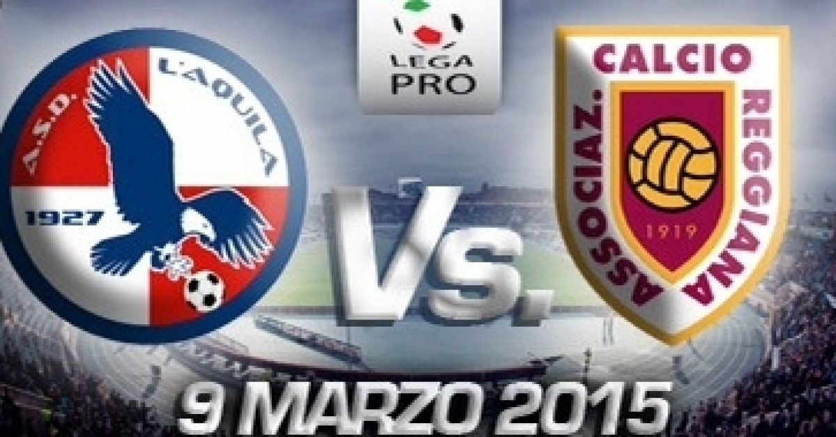 Lega Pro. L'Aquila-Reggiana anticipata alle 19: 00