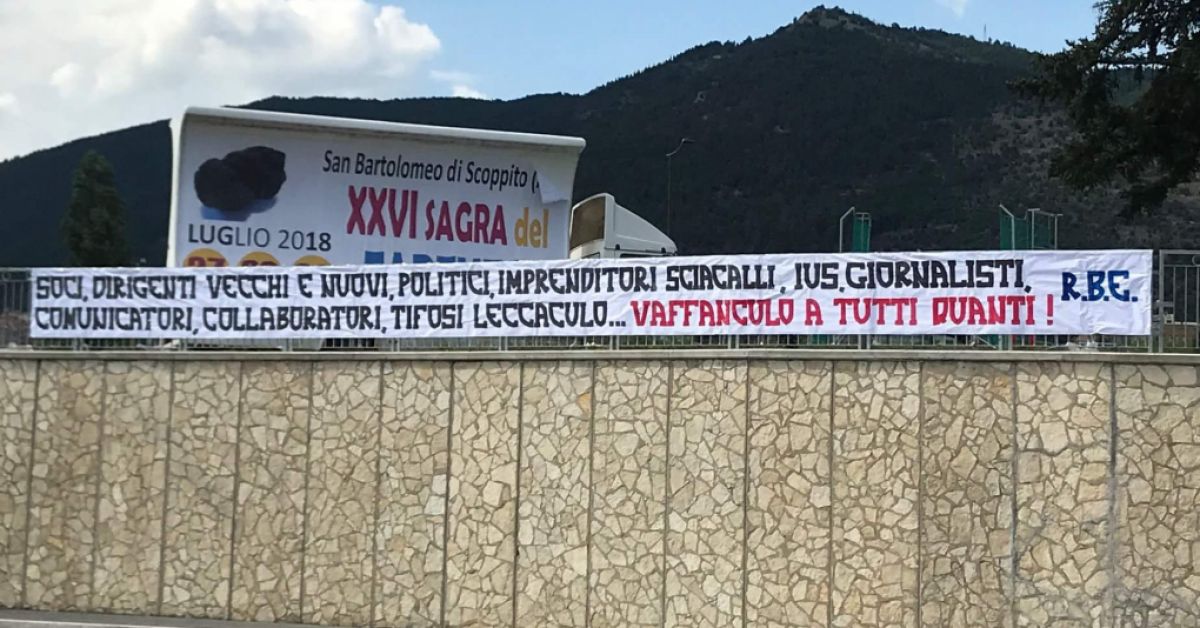 L'Aquila calcio addio Serie D, in caso di Prima Categoria i tifosi chiedono le dimissioni di Piccinini