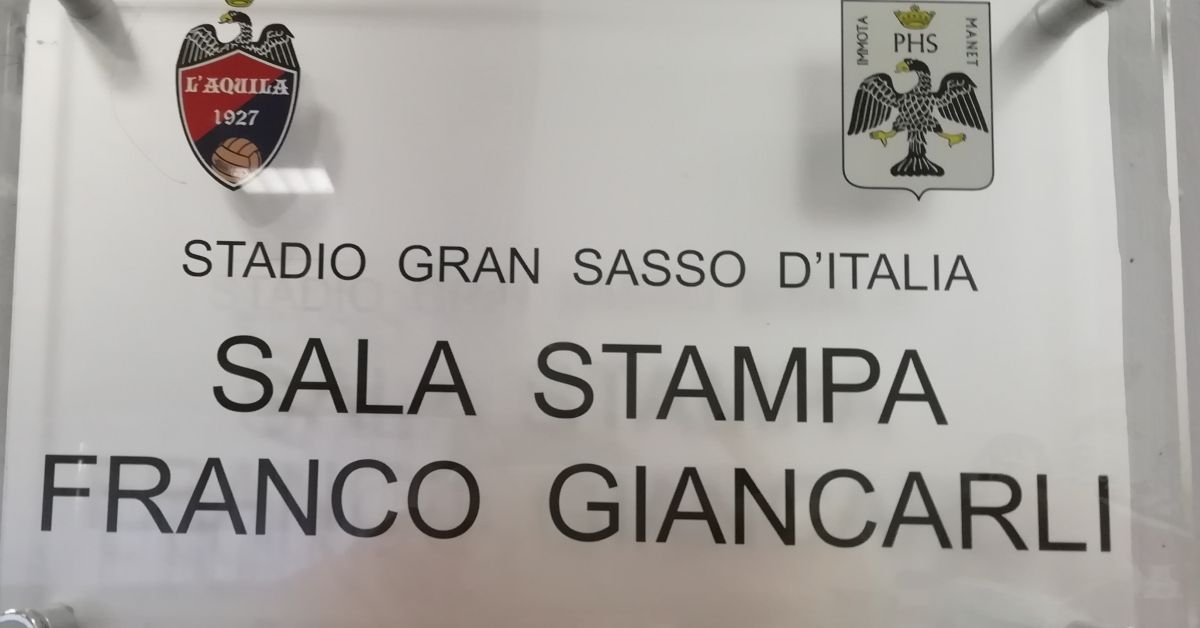 L'Aquila, inaugurata la sala stampa 'Franco Giancarli'