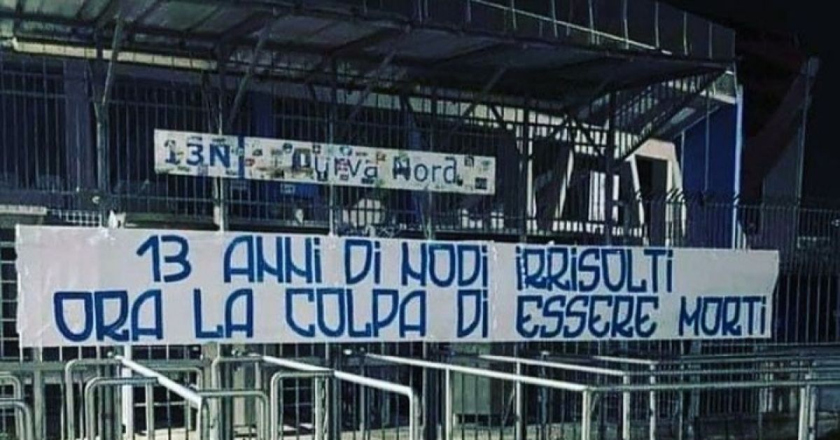 Sentenza shock, i tifosi del Pescara vicini all'Aquila
