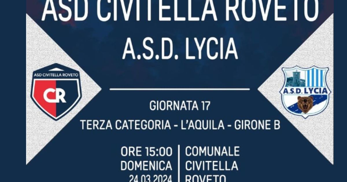 Il derby decisivo: Civitella Roveto contro Lycia per la promozione in Seconda categoria