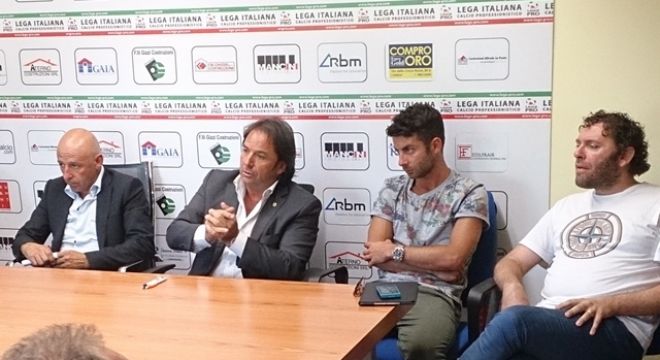 conferenza stampa durante la presentazione di Mario Pacilli, 27 anni