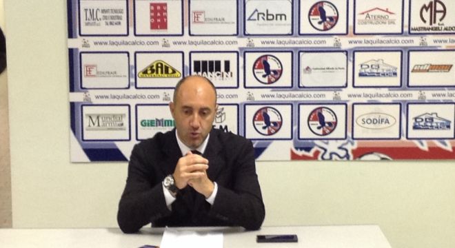 Nunzio Zavettieri allenatore dell'Aquila calcio