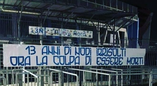 Sentenza shock, i tifosi del Pescara vicini all'Aquila