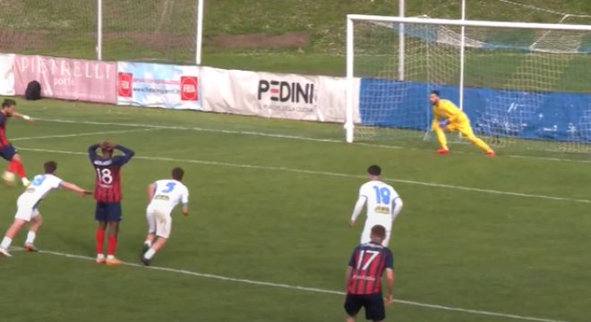 Forsempronese- Campobasso 1-1. Di Nardo sbaglia il rigore decisivo, 2 gol annullati ai molisani