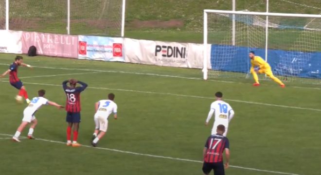 Forsempronese- Campobasso 1-1. Gli highlight. Di Nardo sbaglia il rigore decisivo, 2 gol annullati ai molisani
