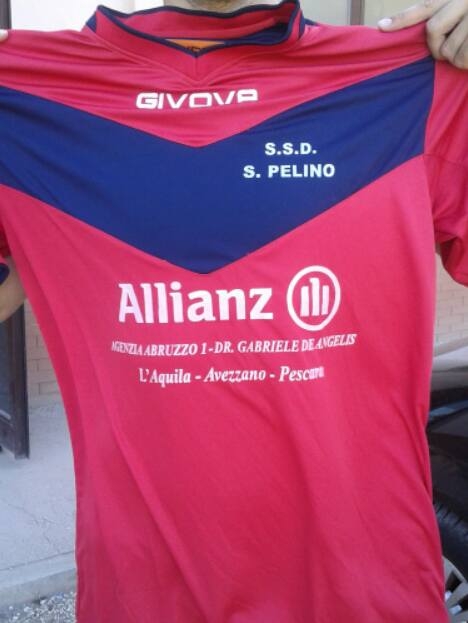 La maglia del San Pelino con il nuovo sponsor